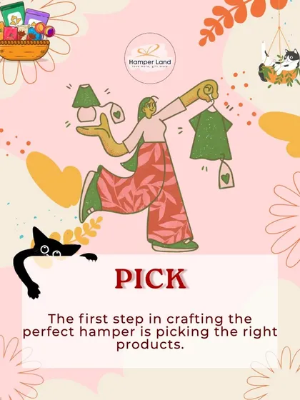 The first step in crafting the perfect hamper is picking the right products. This graphic introduces my three-step curation process.