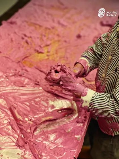 Sensory exploration is serious work. This messy, tactile engagement with foam allows a child to process textures, express emotions, and develop creativity, all while experiencing pure, regulating joy.