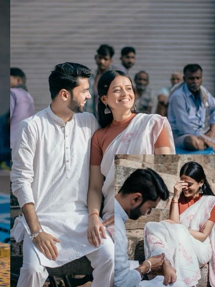 More scenes from their city exploration, capturing candid moments of joy and connection against the backdrop of everyday life.