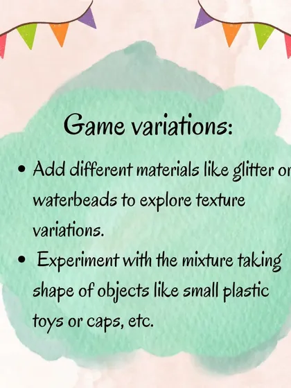 These infographics show the benefits, instructions, and variations for the cornflour and water sensory experiment, a fascinating way to explore states of matter.