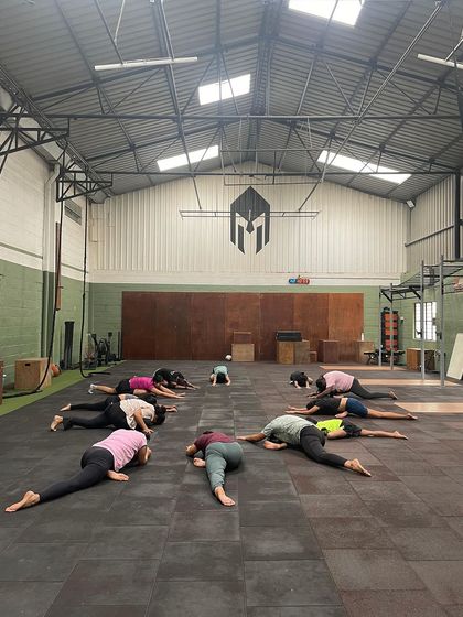 Warming up is key! We guide our climbers through essential stretches and movements to prepare their bodies for climbing and prevent injuries.