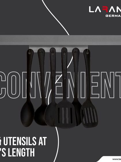 My conveniently designed holders keep lids and utensils within arm's length, making your cooking smoother and more efficient.