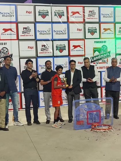 Shaily receiving her MVP award. It's moments like these that recognize the individual brilliance within a team effort.