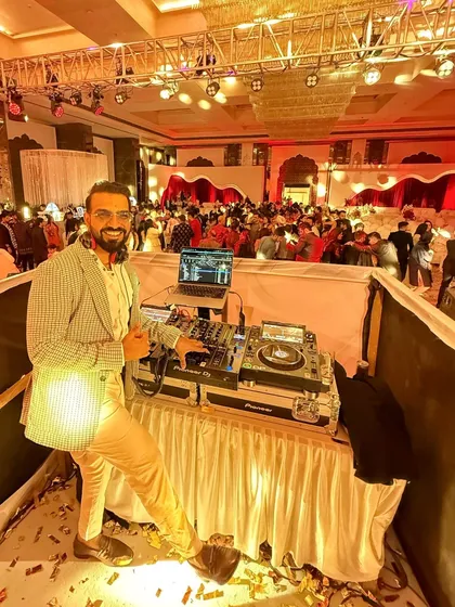 Turning the Pink City neon with my beats. This Jaipur wedding was all about grand celebrations and a dance floor that stayed packed all night.