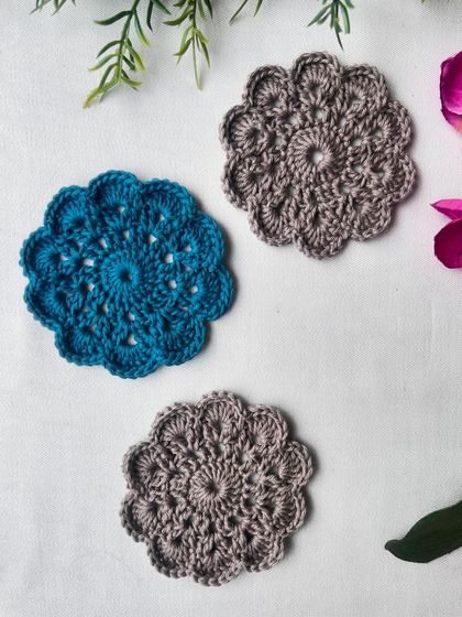 Busy Needles by Utpala Viswanath - Custom Crochet Home Decor Coasters for Every Mood photo 14
