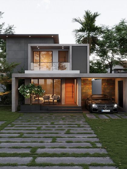 Akashraj V R - Residential Architectural Design Modern & Contemporary Designs photo 5