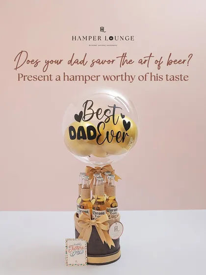 Does your dad savor the art of beer? This hamper, featuring his favorite brews and a "Best Dad Ever" balloon, is a gift worthy of his taste.