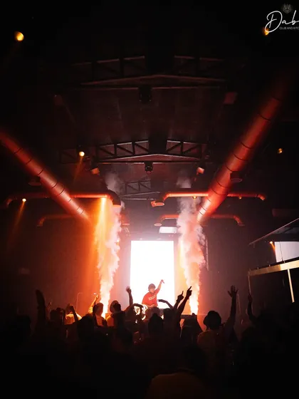 Another moment from the Dabo gig, with the fire cannons going off. I love when the production matches the intensity of the music.