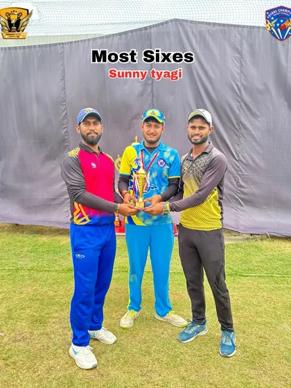 The award for Most Sixes goes to our hard-hitter, Sunny Tyagi.