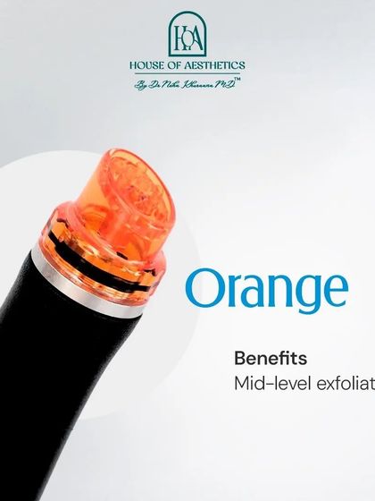 For those needing a bit more exfoliation, I use the Orange Hydropeel tip. It provides a mid-level exfoliation that is effective for targeting texture and dullness on most skin types.