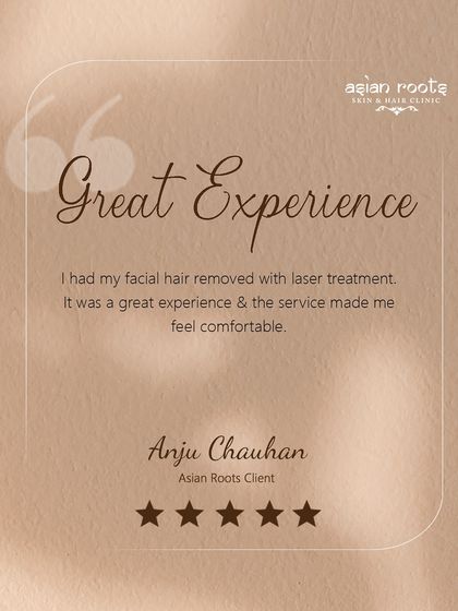 In this review, a client shares her great experience with facial hair removal. She highlights that the service made her feel comfortable, which is a key part of the experience I aim to provide.