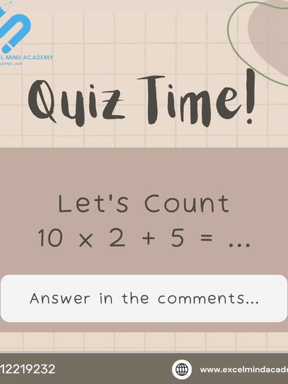 Quiz Time. A fun and simple math problem to engage our audience and test their calculation skills.