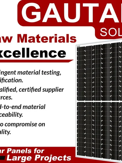 We demonstrate our commitment to quality by using the finest raw materials in our solar panel manufacturing. With stringent material testing and end-to-end traceability from certified suppliers, we make zero compromises on quality.