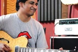 Guitarist Srinivas Achar Dammur, whose work formed the body of our song for the Nyaaya project.