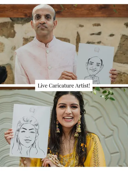 It's the little details that make a party unforgettable. We bring in unique experiences like live caricature artists to entertain guests and give them a personalized keepsake to take home.