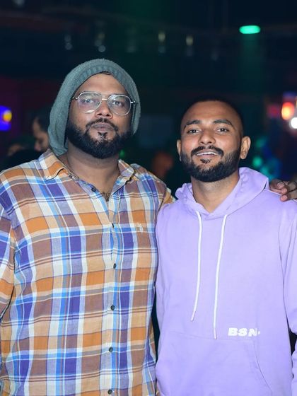 Shoulder to shoulder with a friend. The support system you build in this industry is crucial.