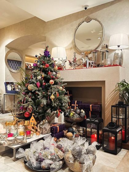 An overview of our store's Christmas display, showing how different elements can come together to create a stunning festive look.