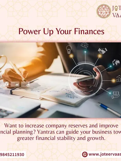 Financial stability is a key aspect of a balanced life. We use astrological principles and Yantras to guide your business toward greater reserves, improved financial planning, and sustainable growth.