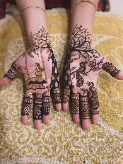 Lucky Mehndi Artist - Bridal Mehndi Traditional Rajasthani & Animal Motifs photo 18