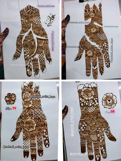 A set of four beautiful and intricate designs, showcasing my versatility as an artist.