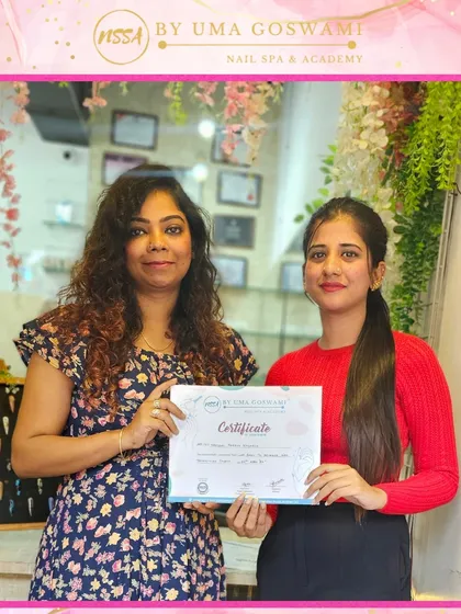 Congratulations to our graduate Jyoti. She has mastered the art and is ready to create beautiful nails professionally.