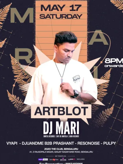 My feature on the poster for a night with DJ Mari at Zozo The Club. I was proud to be billed alongside her for this high-energy event.