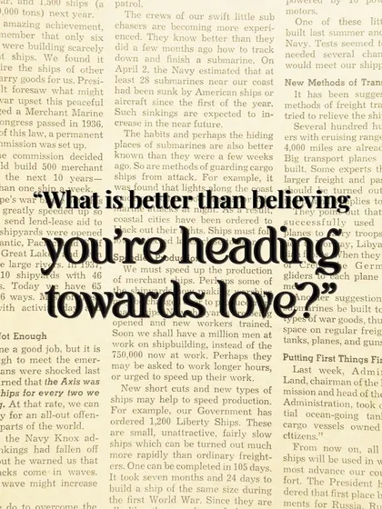A beautiful thought from Caleb Azumah Nelson's "Open Water": "What is better than believing you're heading towards love?"