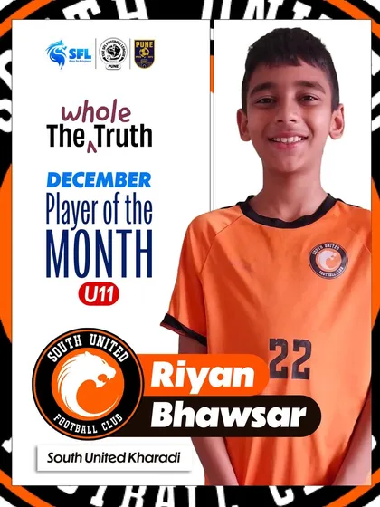 Riyan Bhawsar, our U11 Co-Ed Player of the Month in Pune. He played with belief and changed the rhythm of the game.