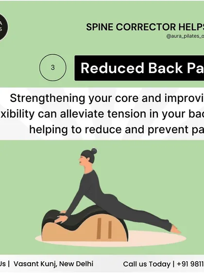 By strengthening your core and improving flexibility, the Spine Corrector can alleviate tension in your back. This helps to both reduce existing back pain and prevent future issues.