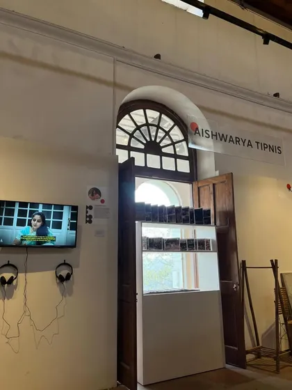 Another view of our exhibition space at the IAAD Biennale at the Red Fort. It was an honor to have our work presented in such a historic and significant venue.