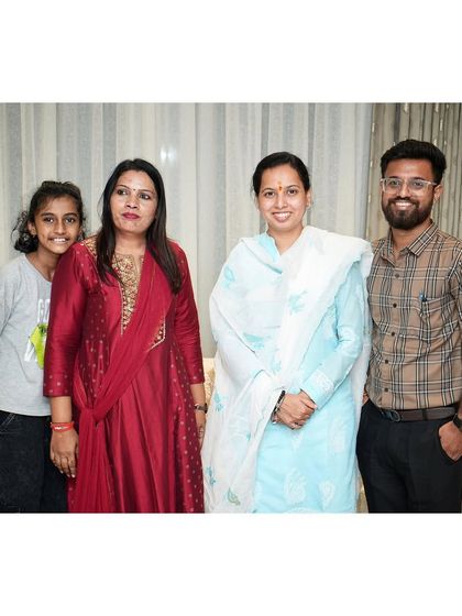 With our wonderful clients and Honorable State Minister Aditi Tatkare. A successful project is always a team effort, and we are so thankful for the trust our clients place in us.