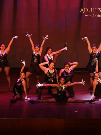 The final pose says it all: accomplishment, teamwork, and pure joy. This is the feeling we chase in every class and celebrate at every showcase.