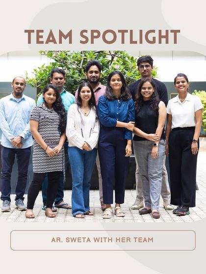 Associate Architect Sweta Parab with her team, who play a vital role in all phases of our planning and design process.