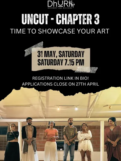 This is an invitation to Uncut, our platform for raw, unfiltered artistic expression. It's a space where poets, dancers, and musicians can experiment and share their work without judgment, fostering a community of creative courage and support.