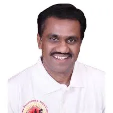 This is a profile picture of me, Dr. Venkatesh. I am the founder of Vishwa Poornima Yoga Centre, and I have dedicated my life to sharing the transformative power of yoga. With a PhD in Yoga and over 30 years of experience, I am here to guide you on your path to wellness.