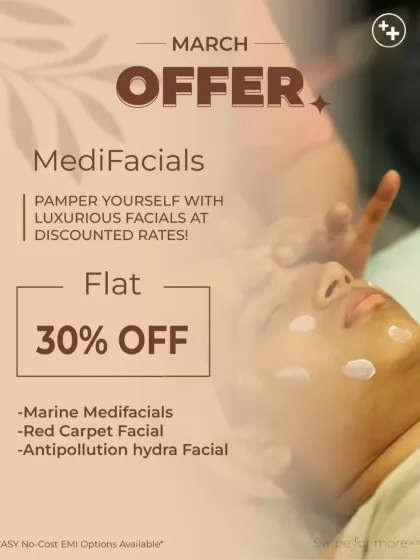 Pamper yourself with our luxurious MediFacials at a special discounted rate. Choose from our Marine, Red Carpet, or Anti-pollution Hydra Facial to reset and refresh your skin.