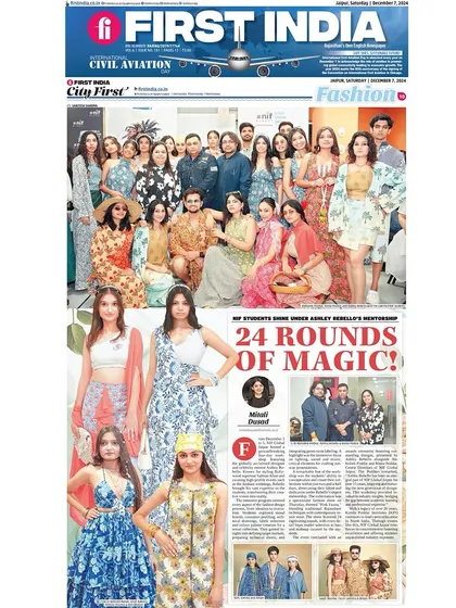Seeing my students' work celebrated in the press is the best feeling. This coverage from First India highlights the "24 rounds of magic" from our NIF Global Jaipur workshop. This is the kind of platform and recognition I help my students achieve.