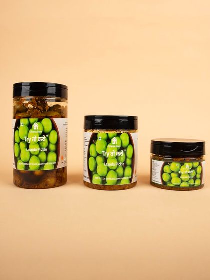 All three sizes of the Lasoda Pickle jars displayed together.