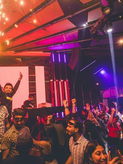 A birthday celebration on stage with sparklers. I love making people's special nights even more memorable.