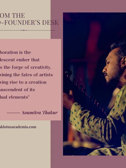On the power of collaboration. It is an incandescent ember that kindles creativity, giving rise to a creation far greater than its individual parts.