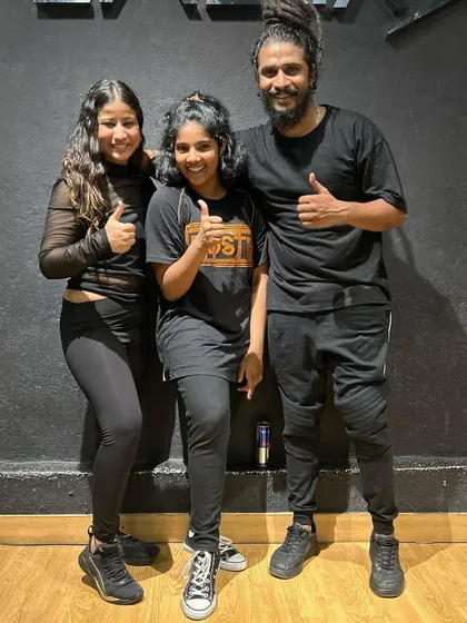 Posing with the instructors after an amazing workshop.