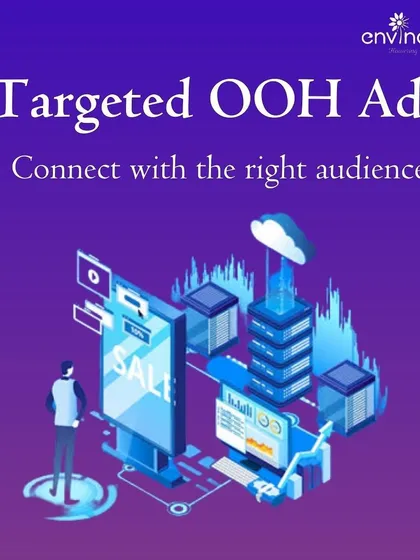 We enable targeted OOH ads to connect you with the right audience. This graphic illustrates how our network delivers precise messaging to your desired demographic, helping you hit your marketing bullseye.
