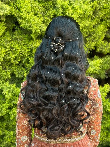 Bhavya Achar - Bridal & Occasion Styling Romantic Open & Half-Up Styles photo 71