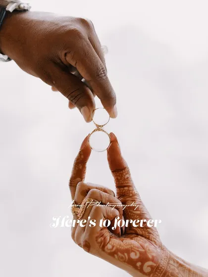 A simple, creative shot to showcase the wedding rings. I believe in capturing the small details that symbolize your commitment, and this photo highlights the rings that represent your forever promise.