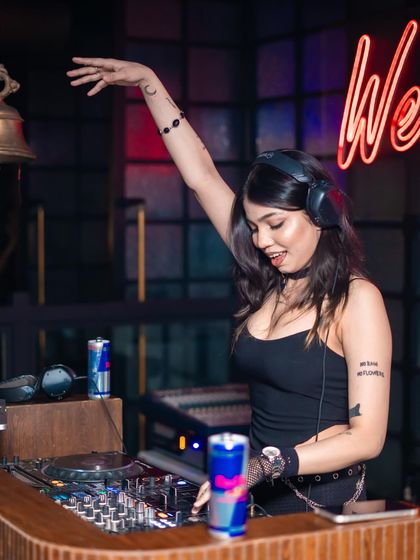 Raising the energy on the dance floor. My open-format DJ style means I can switch from Bollywood to EDM seamlessly to keep the party going.