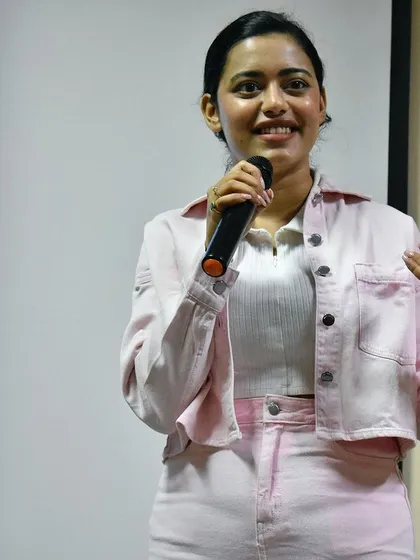 Speaking to students at Christ University. I shared my key takeaways on how to build a reliable and visible personal brand on platforms like LinkedIn and Instagram.