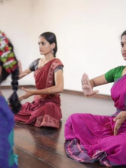 Students of different ages learning together. The studio fosters a multi-generational environment where everyone can learn at their own pace.