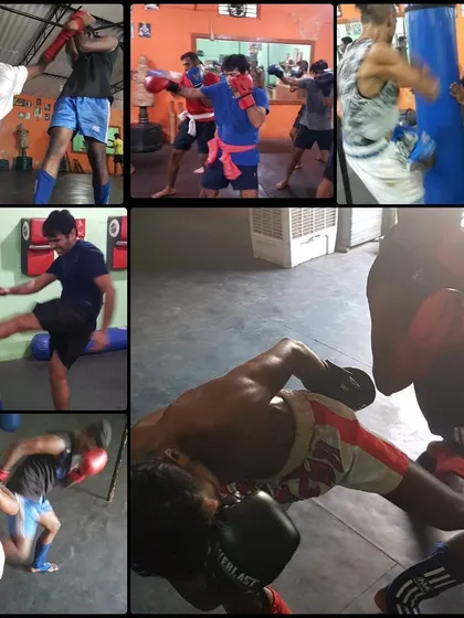 Training is the only mantra. This collage shows my warriors engaged in all aspects of Muay Thai, from heavy bag work and kicking drills to controlled sparring. We practice every tool a fighter needs.