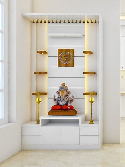 Designing with a Touch of Sweetness - Modular Home Interiors Modern Mandirs & Pooja Units photo 32