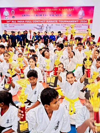 A close-up of the champions. The excitement and happiness on their faces say it all.
